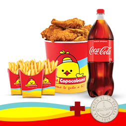 Combo Balde Copacabana 12 Presas Más 1 Presa