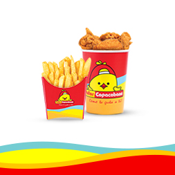 Balde Alitas con Papa o Arroz